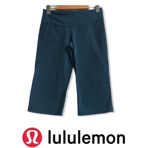 lululemon athletica Pants - Lululemon Gather & Crow Crop Teal Blue Legging  6